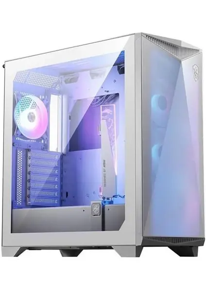 MSI MPG GUNGNIR 300R AIRFLOW WHITE E-ATX ARGB Temperli Cam Beyaz Mid Tower Oyuncu Kasası (PSU Yok)