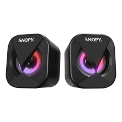 SNOPY SN-83U 2.0 Mini Led Işıklı 2Wx2CH Siyah USB Gaming Speaker Hoparlör