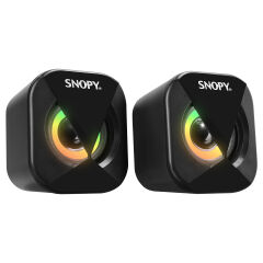 SNOPY SN-83U 2.0 Mini Led Işıklı 2Wx2CH Siyah USB Gaming Speaker Hoparlör