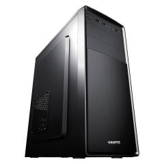 VENTO VS120S 300W ATX Tower Siyah Kasa – 1 × Fan (90 mm), ATX / Micro‑ATX / Mini‑ITX Anakart Desteği, USB 3.0 + USB 2.0, PSU Dahil 300W Güç Kaynağı