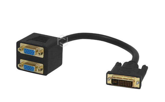 Frisby FA-6660C DVI-I Erkek - 2 x VGA Dişi Görüntü Çoklayıcı ve Pasif Dönüştürücü Adaptör