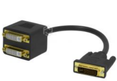 Frisby FA-6660C DVI-I Erkek - 2 x VGA Dişi Görüntü Çoklayıcı ve Pasif Dönüştürücü Adaptör