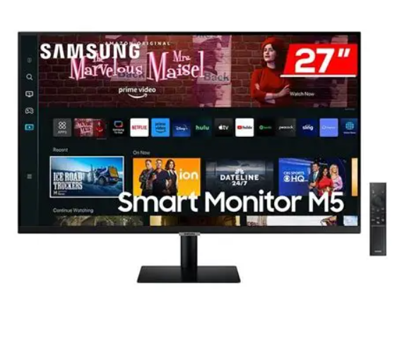 Samsung Smart Monitor M5 27'' Full HD 60Hz 4ms Wi-Fi Bluetooth HDMI USB Tizen OS Kumandalı Akıllı Monitör