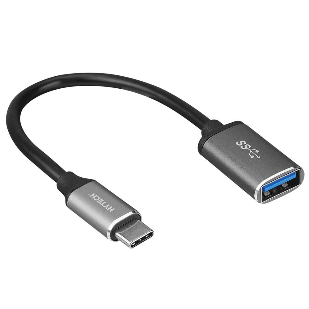 Hytech HY-XO22 Gümüş USB F to Type-C M 10 cm Metal Gövdeli OTG Çevirici