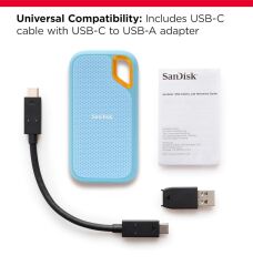 SanDisk Extreme Portable SSD 4TB (SDSSDE61-4T00-G25B) - Mavi - 1050MB/s USB 3.2 Gen 2