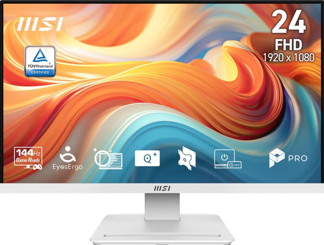 MSI PRO MP241W E1 23.8 inç 144Hz 1ms (MPRT) VA Full HD Beyaz Monitör