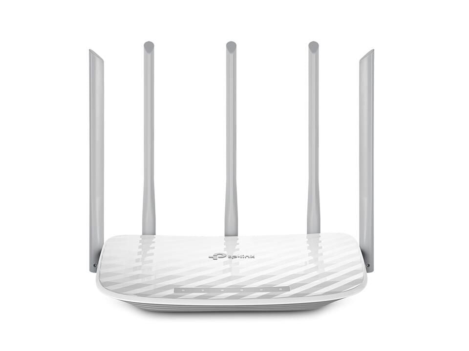 TP-LINK Archer C60 AC1350 Wireless Dual Band Router, 2.4GHz 450Mbps + 5GHz 867Mbps, 5 Ethernet Portu, Gigabit WAN, Misafir Ağı Desteği