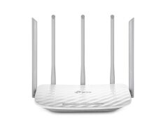 TP-LINK Archer C60 AC1350 Wireless Dual Band Router, 2.4GHz 450Mbps + 5GHz 867Mbps, 5 Ethernet Portu, Gigabit WAN, Misafir Ağı Desteği