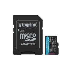 KINGSTON 64GB CanvasGo+ microSDXC 200MB/s A2 U3 V30 Card + Adaptör
