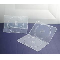 Elba QD-342.7F-SU 2’li Parlak Şeffaf 7mm DVD Kutusu 10’lu Paket
