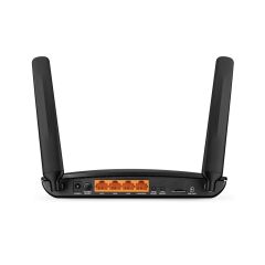 TP‑LINK Archer MR400 AC1200 Dual Band 3G/4G LTE Router – 300 Mbps (2.4 GHz) + 867 Mbps (5 GHz), 4x RJ45 100 Mbps Port, Nano‑SIM, 2 Dış 4G LTE Anten, WPA/WPA2