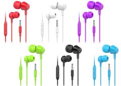 S-link SL-STK10 30'lu Stand Set Kulak İçi Mikrofonlu Kulaklık Paketi (Siyah, Beyaz, Kırmızı, Mor, Mavi, Yeşil)