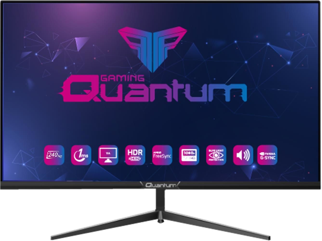 Technopc 27'' Quantum Gaming Monitör PG27 FHD VA 1ms 300Nit 240Hz 2xHDMI 2xDP 1xSPK RGB Light Monitör