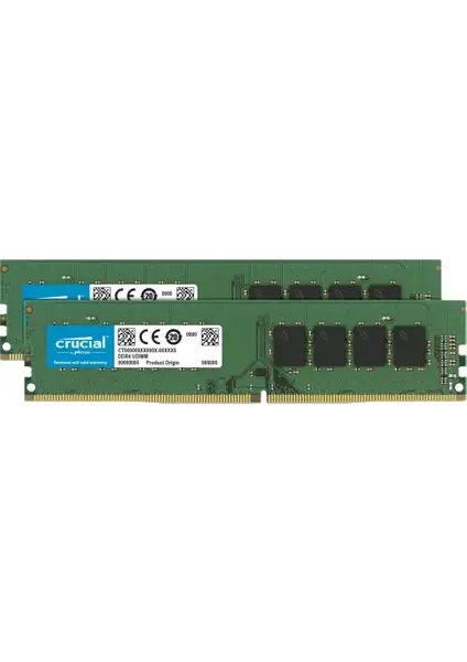 Crucial CT2K32G4DFD832A 64GB (2x32GB) DDR4 3200MHz CL22 1.2V UDIMM Masaüstü Bellek Kiti