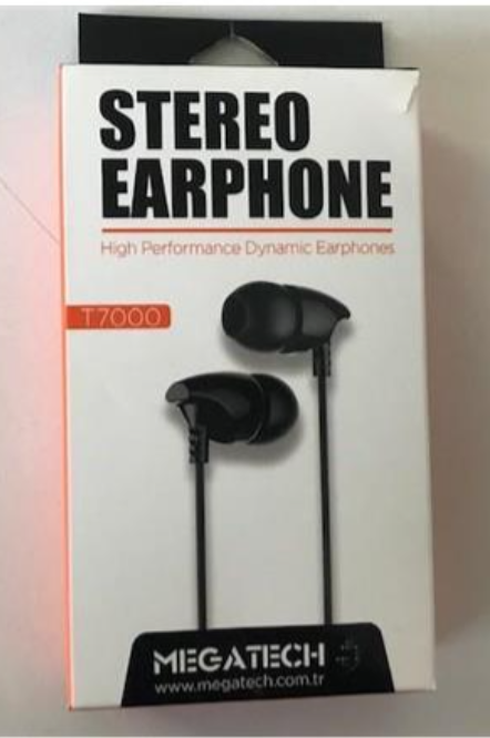 Megatech T7000 Universal 3.5mm Jack Mikrofonlu Kablolu Kulaklık Stereo Ses Gürültü Azaltma Uyumlu Akıllı Telefon Tablet Laptop Siyah Kulaklık