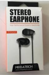 Megatech T7000 Universal 3.5mm Jack Mikrofonlu Kablolu Kulaklık Stereo Ses Gürültü Azaltma Uyumlu Akıllı Telefon Tablet Laptop Siyah Kulaklık