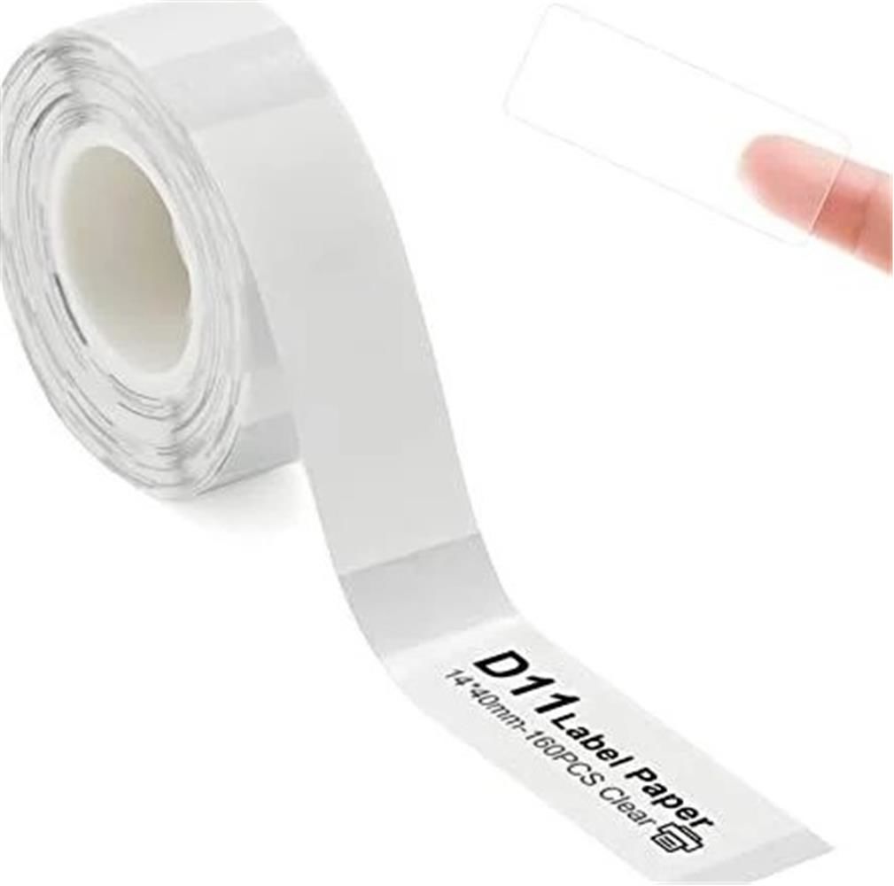 NIIMBOT TT14-40-160TRANSPARENT 14x40 mm Şeffaf Termal Etiket