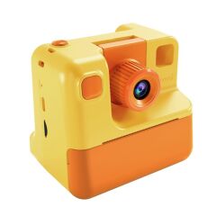 WowKids WS-C03 Çocuk Fotoğraf Video Çekme Termal Çıktı Alan Sarı Fotoğraf Makinası