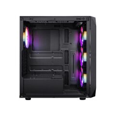 1ST PLAYER ARIYA AY7 Siyah 650W 80+ Bronze Sertifikalı PSU, 4×12 cm ARGB Fan, Temperli Cam Yan Panel, Mesh Ön Panel, USB 3.0 ATX Mid-Tower Kasa