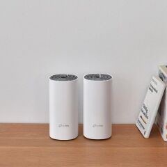 TP-LINK Deco E4 1200Mbps Mesh Wi-Fi Sistemi (İkili), 2.4GHz 300Mbps + 5GHz 867Mbps, Akıllı Roaming, Parental Control, Ebeveyn Kontrolü ve Güvenlik Özellikleri