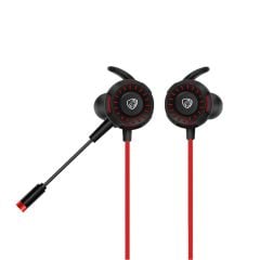 Hytech HY-GK1 3.5mm Jack Girişli Çift Mikrofonlu Esnek Mikrofonlu Kırmızı Kulakiçi Oyuncu Kulaklığı