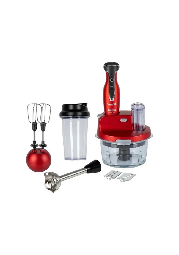 Tefal HB2335TR Powelix Activflow OntheGo Kırmızı 1500 W Blender Seti
