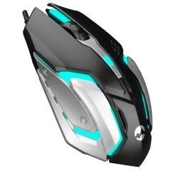 Everest SM-G72 USB Siyah-Gümüş Işıklandırmalı Oyuncu Mouse