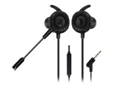 Hytech HY-GK1 Siyah 3.5mm Çift Mikrofonlu Esnek Mikrofonlu Gaming Oyuncu Kulak İçi Kulaklık