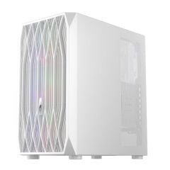 1ST PLAYER ARIYA AY7 Beyaz 650W 80+ ARGB 4×12 cm Fan, Temperli Cam Yan Panel, Mesh Ön Panel, USB 3.0+USB 2.0, HD Audio, ATX/mATX/ITX Kasa