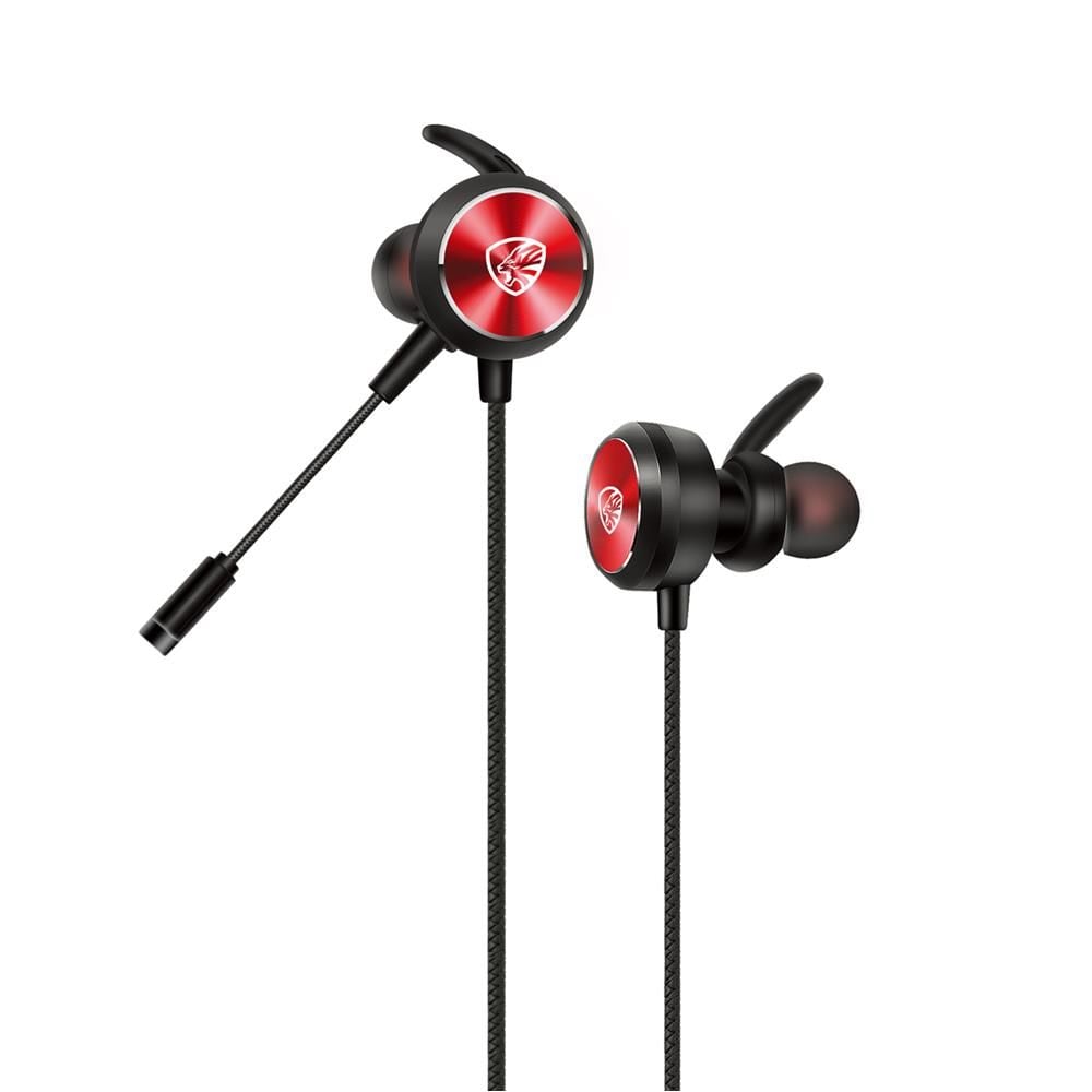 Hytech HY-GK3 Kırmızı 3.5mm Çift Mikrofonlu Esnek Mikrofonlu Gaming Oyuncu Kulak İçi Kulaklık