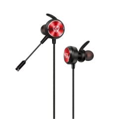 Hytech HY-GK3 Kırmızı 3.5mm Çift Mikrofonlu Esnek Mikrofonlu Gaming Oyuncu Kulak İçi Kulaklık