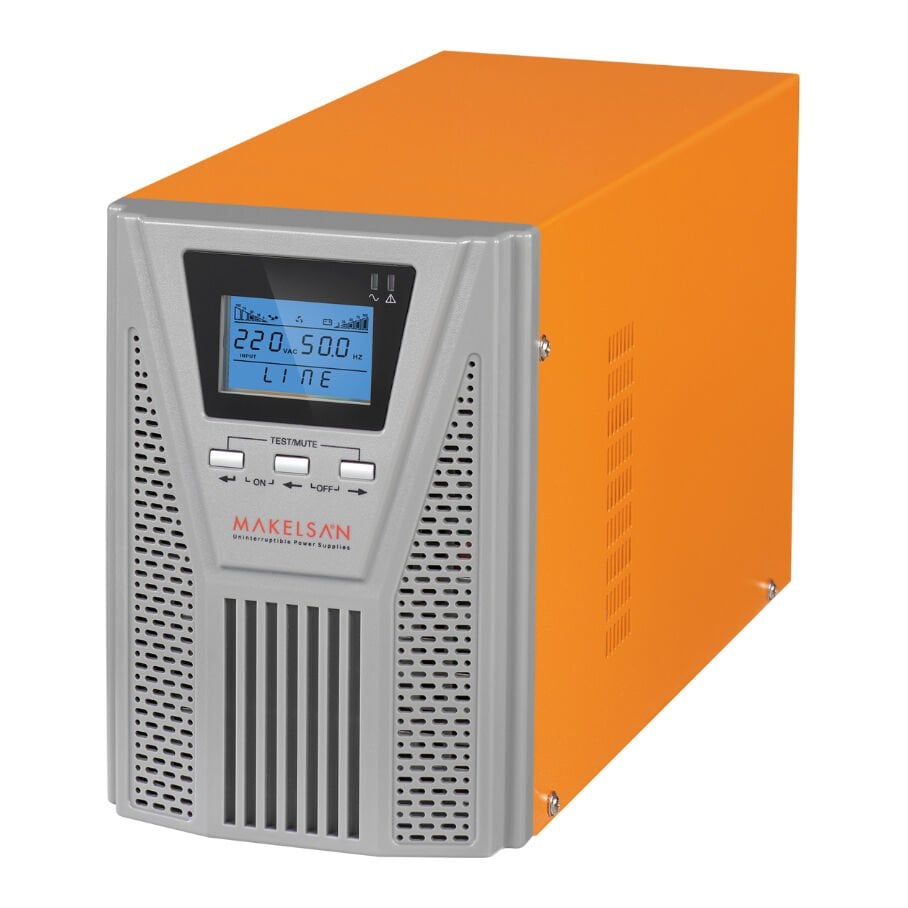 Makelsan Powerpack SE 1kVA Online UPS (2x 7Ah Akü, 1 Faz Giriş / 1 Faz Çıkış)