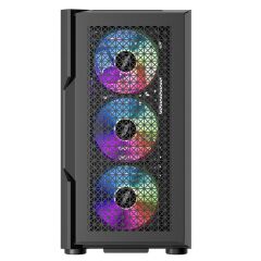 1ST Player Trilobite T7 Siyah 750W 80+ ARGB 4x12cm Fan Temperli Cam Mesh USB 3.0 ATX Kasa