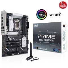 ASUS PRIME B860‑PLUS WIFI Intel B860 LGA 1851 Soket 4×DDR5 (OC‑8666 MT/s) ATX Anakart Wi‑Fi 6E 2.5Gb LAN PCIe 5.0 M.2 HDMI DP USB 3.2 Gen2x2 Type‑C
