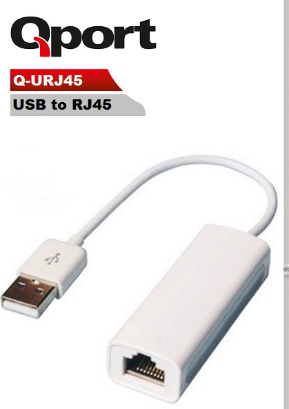 QPORT Q-URJ45 USB to RJ45 Ethernet Adaptör Dönüştürücü 10/100 Mbps Ağ Bağlantı Adaptörü