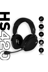 HAWK GAMING HS420 7.1 SURROUND TRI-MODE KABLOSUZ/BLUETOOTH SİYAH OYUNCU KULAKLIĞI