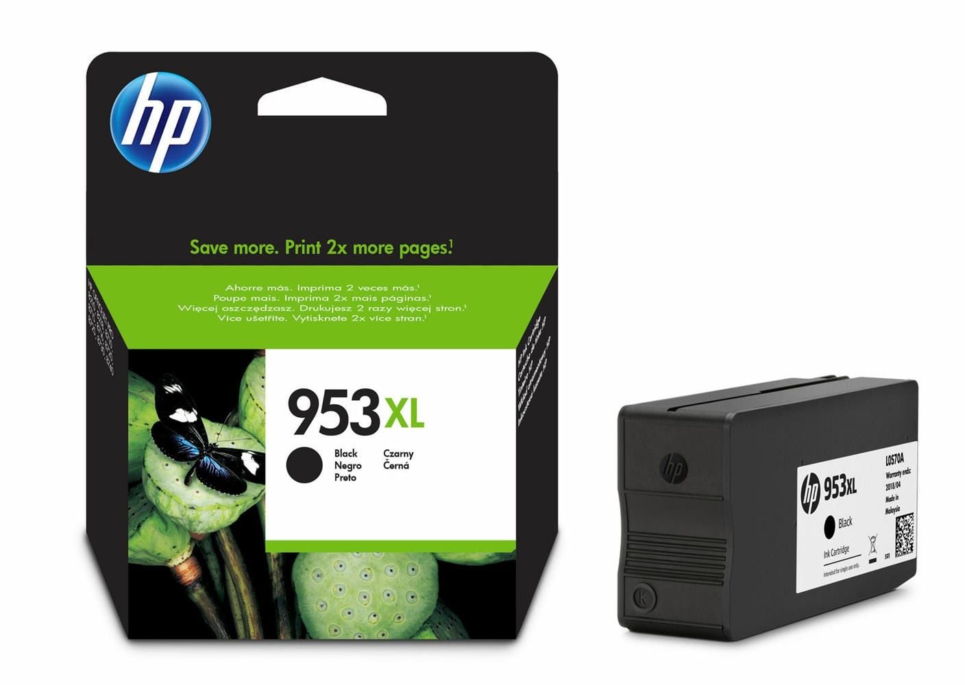 HP 953XL High Yield Black (Siyah) Orijinal Mürekkep Kartuşu (L0S70AE)