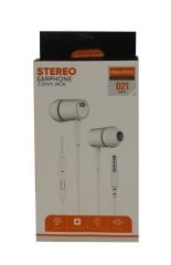 Megatech D21 Beyaz 3.5mm Stereo Mikrofonlu Kulak İçi Kulaklık