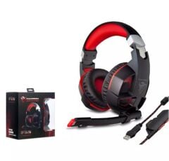 Hadron G59 USB 7.1 Surround RGB LED Mikrofonlu Oyuncu Kulaklığı - Siyah/Kırmızı