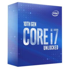 Intel Core i7‑10700K 8 Çekirdek 16 İş Parçacıklı 3.8 GHz (Max Turbo 5.1 GHz) 16 MB L3 Önbellek LGA 1200 14 nm İşlemci Box UHD630 Entegre Grafik Fansız
