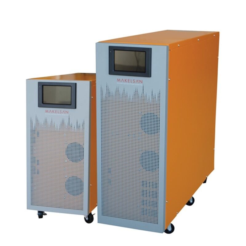 Makelsan Powerpack HF SE 3300 10kVA 3F/3F (20x9Ah) 6/12 Dakika Yedekleme Süresi PF:1 LCD Ekranlı Online Trifaze Kesintisiz Güç Kaynağı (UPS)
