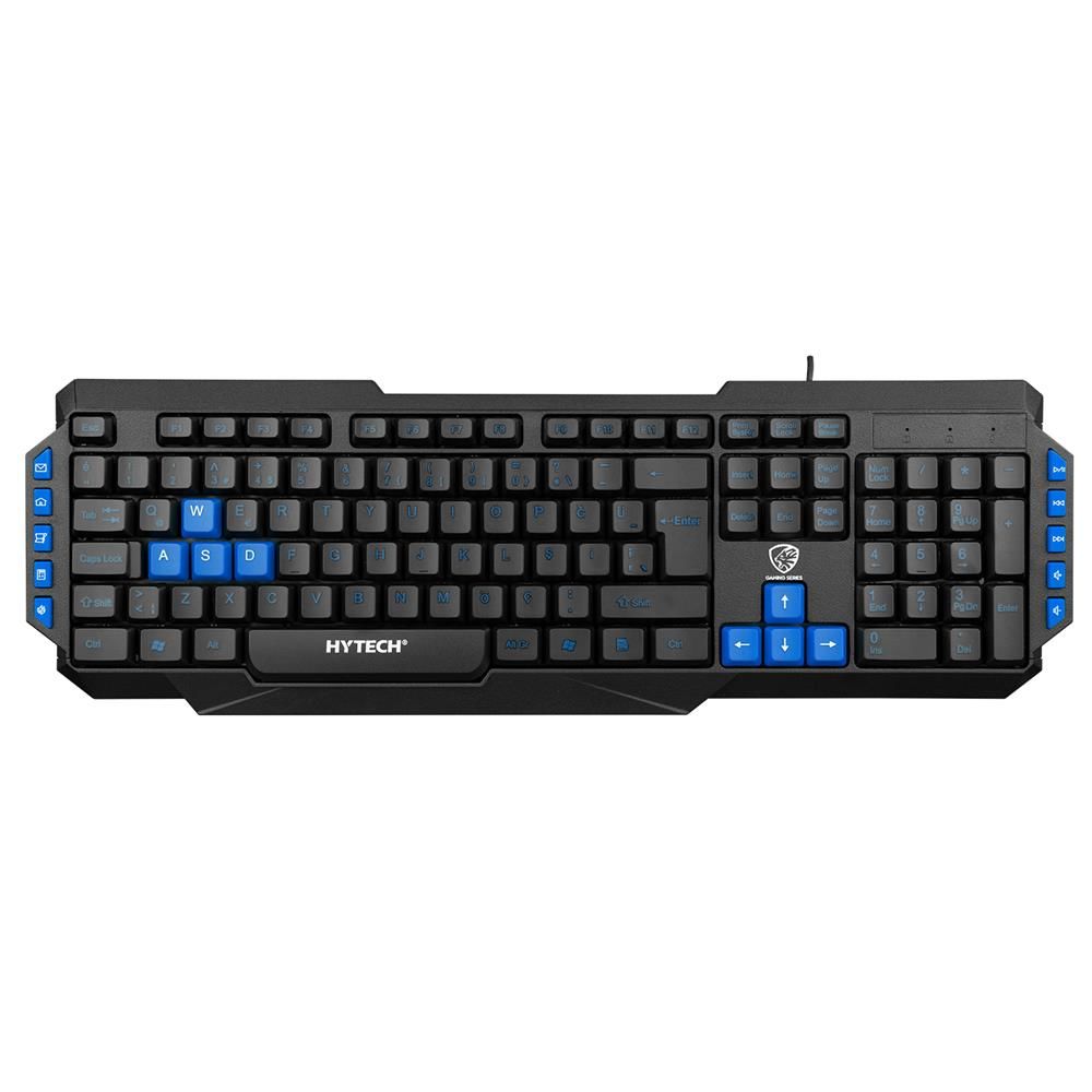 Hytech HYK-46 GAMY Siyah USB Gökkuşağı Aydınlatmalı Mavi Tuşlu Q Gaming Oyuncu Klavyesi