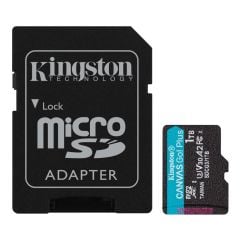 Kingston SDCG3-1TB 1TB microSDXC Canvas Go Plus A2 U3 V30 Hafıza Kartı + Adaptör