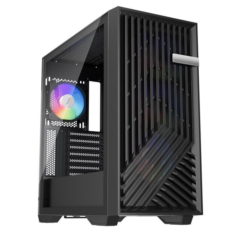 1ST PLAYER FD8 Siyah 750W 80+ ARGB 6x120mm Fan Temperli Cam Mesh USB 3.0 E-ATX Kasa