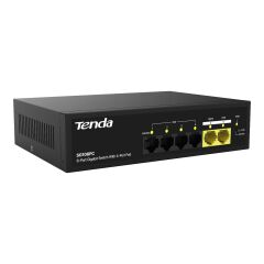 TENDA SG106PC 4GE PoE+ Port (55W), 2GE Uplink Desktop Switch