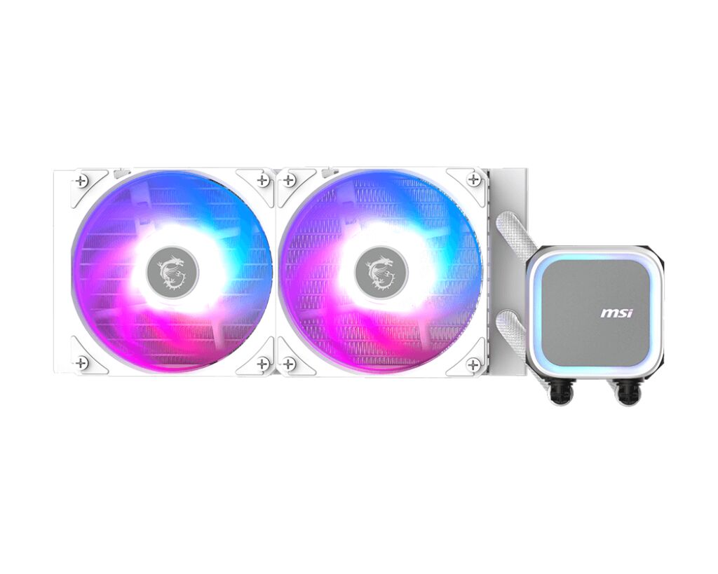 MSI MAG CoreLiquid A13 240 WHITE 240 mm ARGB Sıvı İşlemci Soğutucusu – Intel LGA 1700/1851 & AMD AM4/AM5 Uyumlu, 5V ARGB, 2×120 mm Fan
