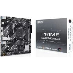 Asus PRIME A520M-K ARGB AMD AM4 DDR4 5100 HDMI DP M2 USB3.2 mATX