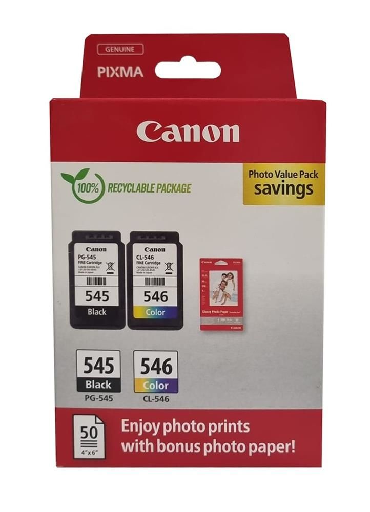 Canon PG-545 CL-546 Photo Value 2’li Mürekkep Kartuş