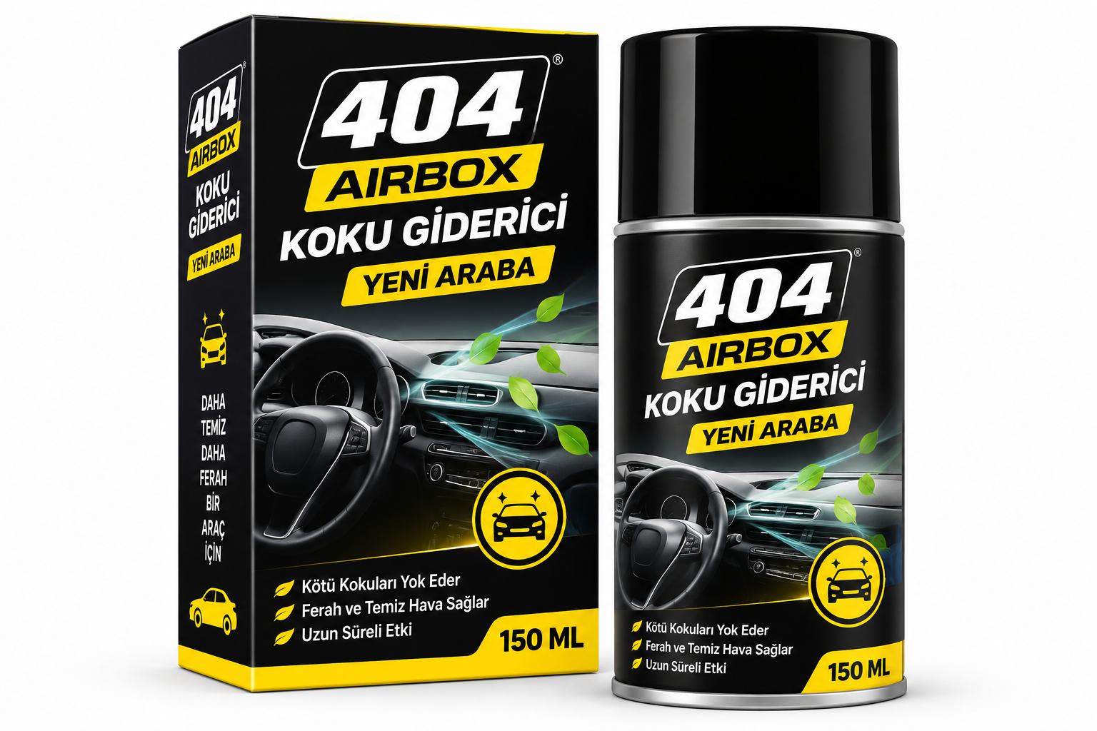 404 Aırbox Koku Giderici Yeni Araba 150 Ml