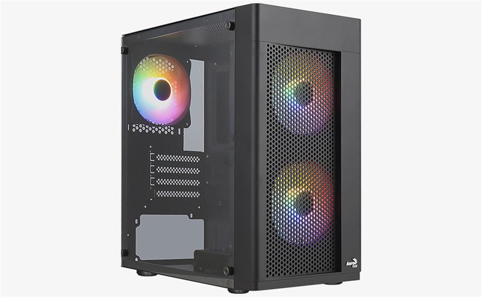Aerocool AE HEXFR 500 Hexform 500W 3x120mm FRGB USB 3.0 Mini Tower Kasa